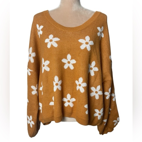 Altar’d State Daisy Print Sweater - Picture 1 of 6